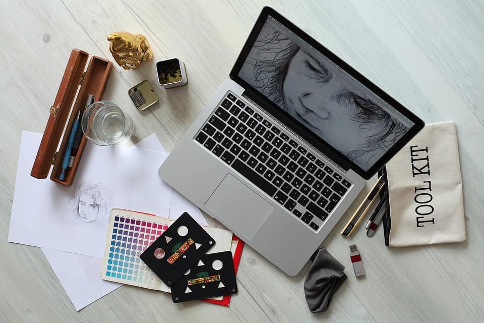 The typical graphic designer's workstation.
